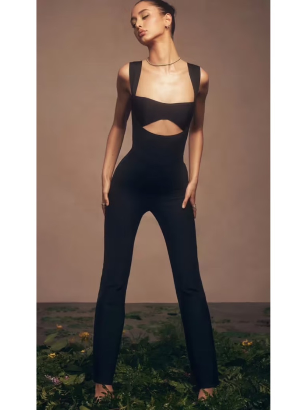 NEW House of CB Yasmeen Jumpsuit Black Large